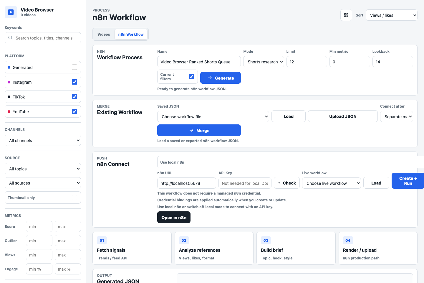 n8n workflow tab